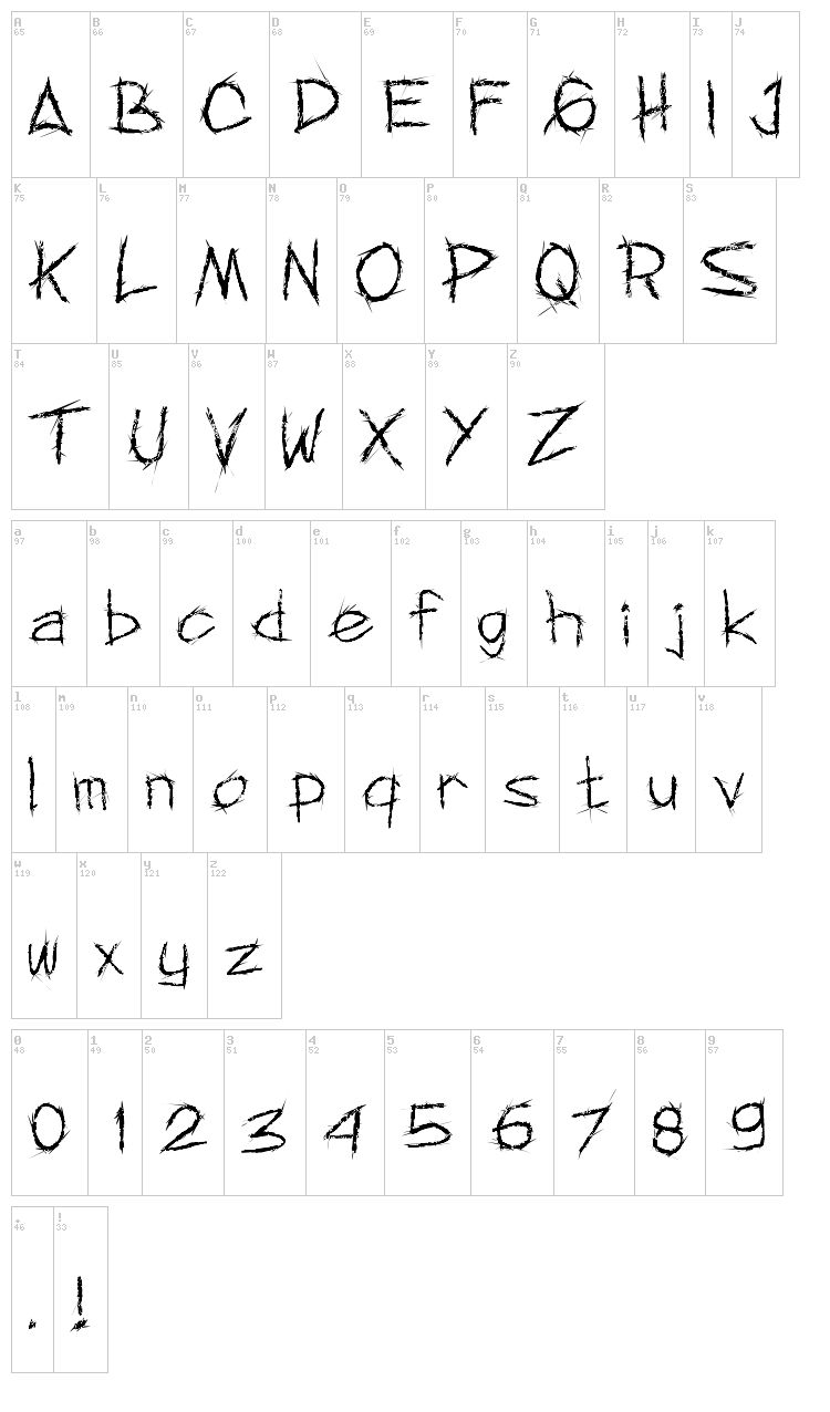MNF Rejorm May font map